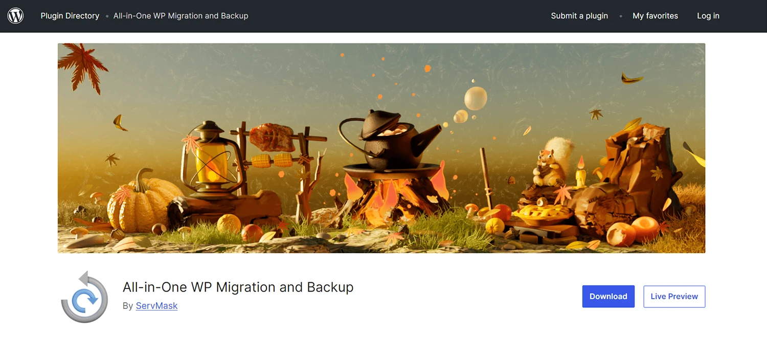 All-in-One WP Migration افزونه انتقال سایت