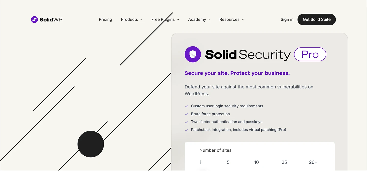 Solid Security مانع هک شدن سایت