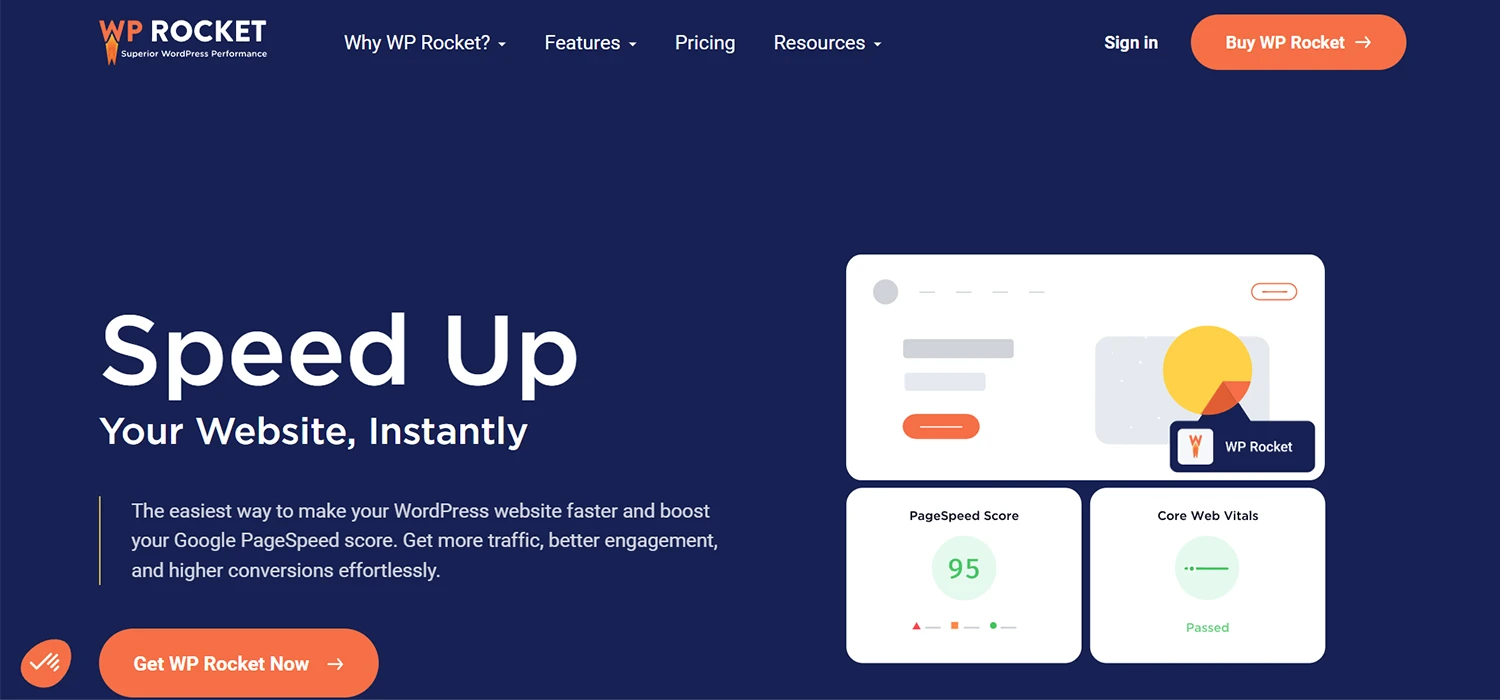 WP Rocket افزونه ای برای افزایش سرعت سایت