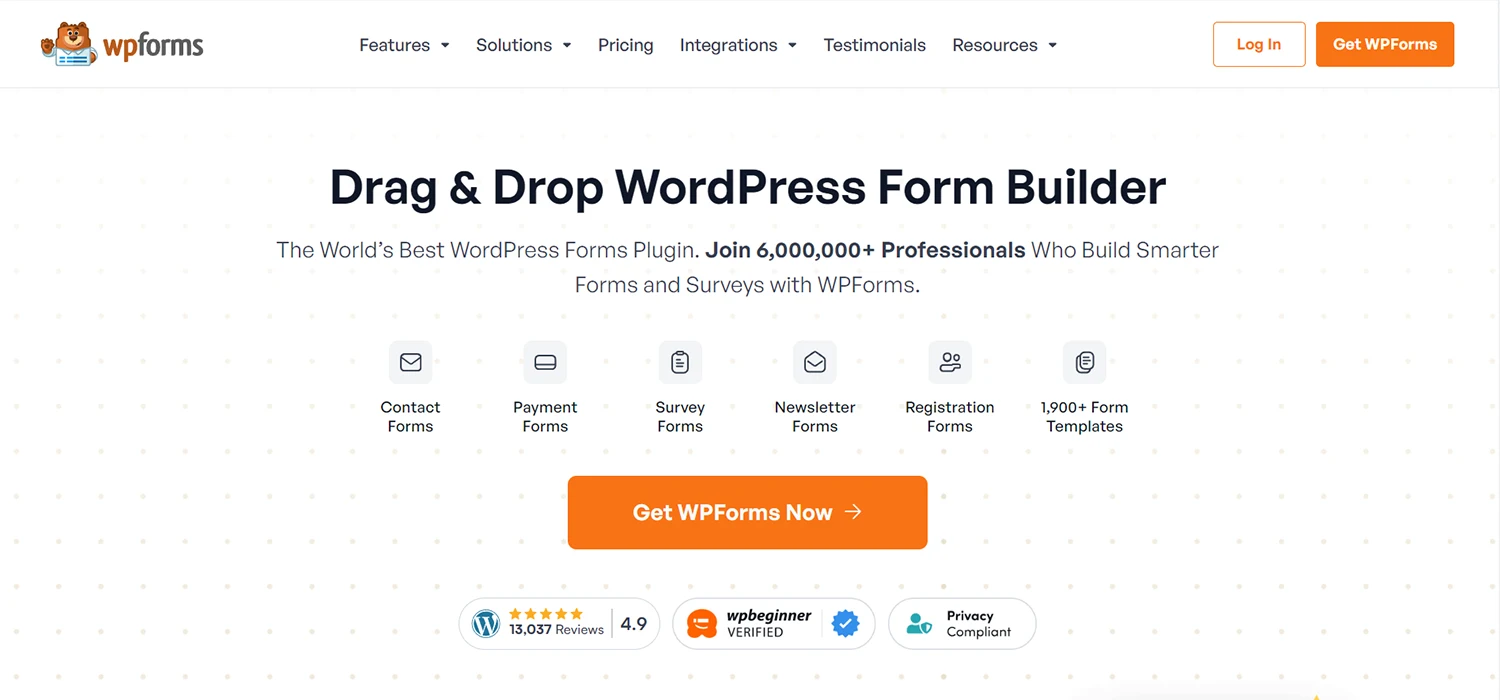 WPForms بهترین افزونه فرم ساز وردپرس