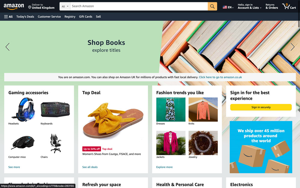 بهترین فروشگاهی اینترنتی دنیا
