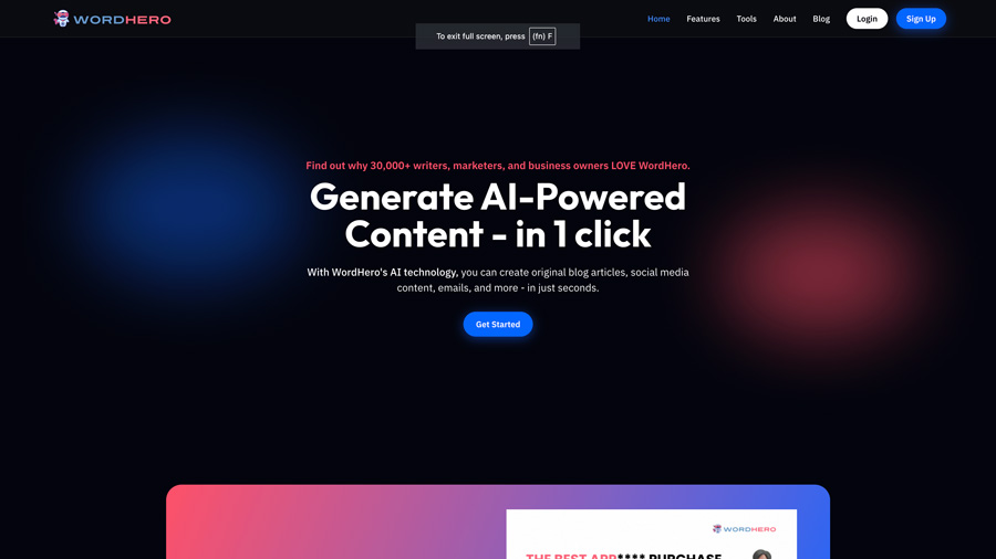 هوش مصنوعی word hero