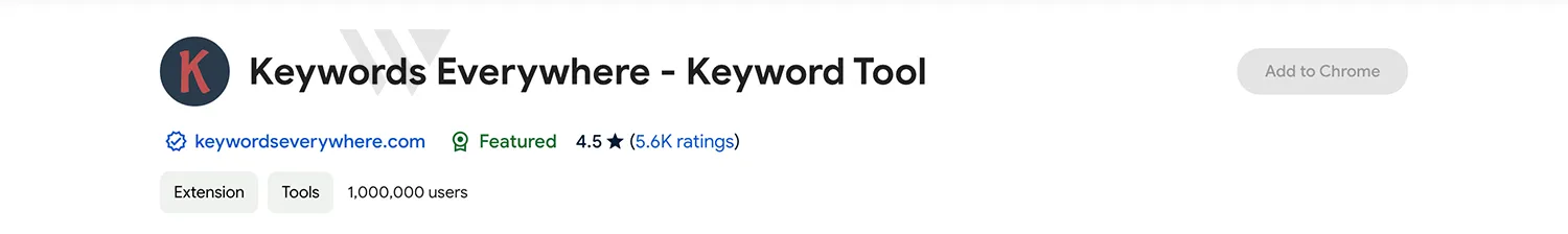 افزونه Keywords Everywhere