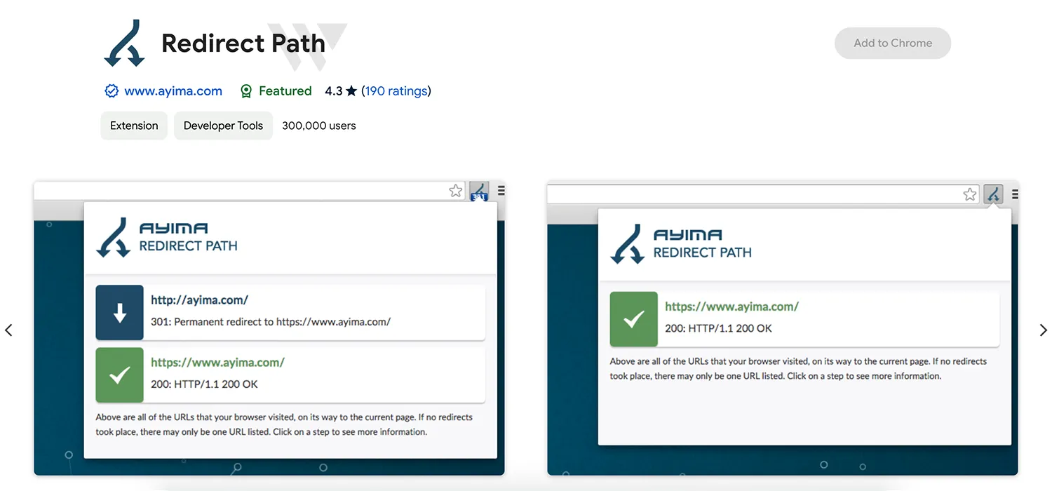 اکستنشن Redirect Path برای گوگل کروم
